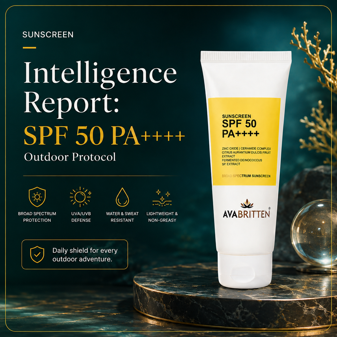 Sunscreen Intelligence Report: SPF 50 PA++++ Outdoor Protocol