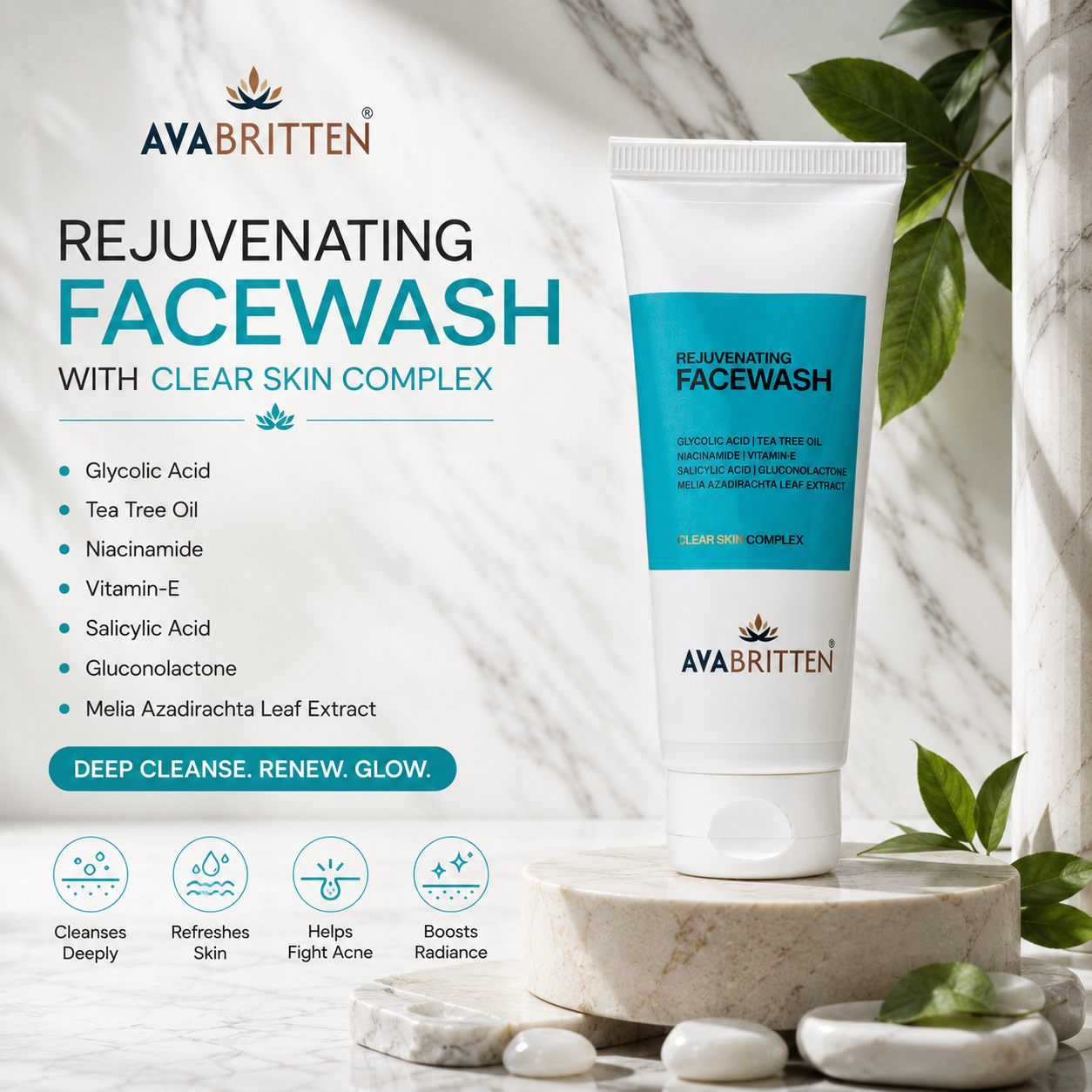 Rejuvenating Face Wash – AHA–BHA–PHA Cleanser