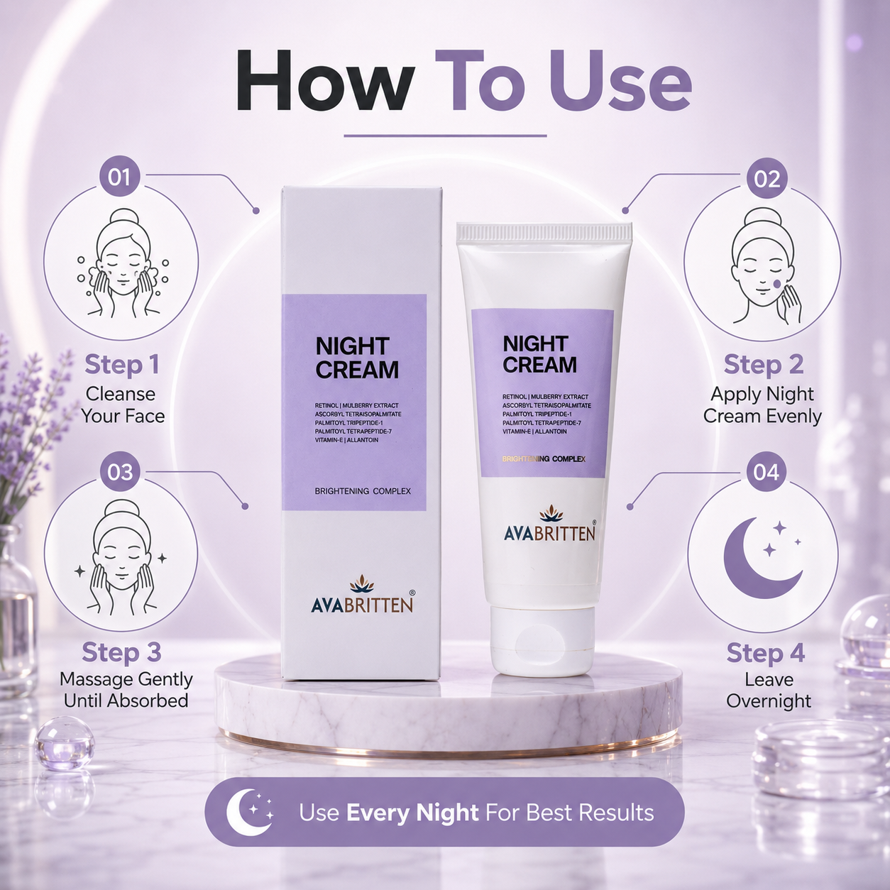 Night Cream – Retinol Backed Recovery Cream