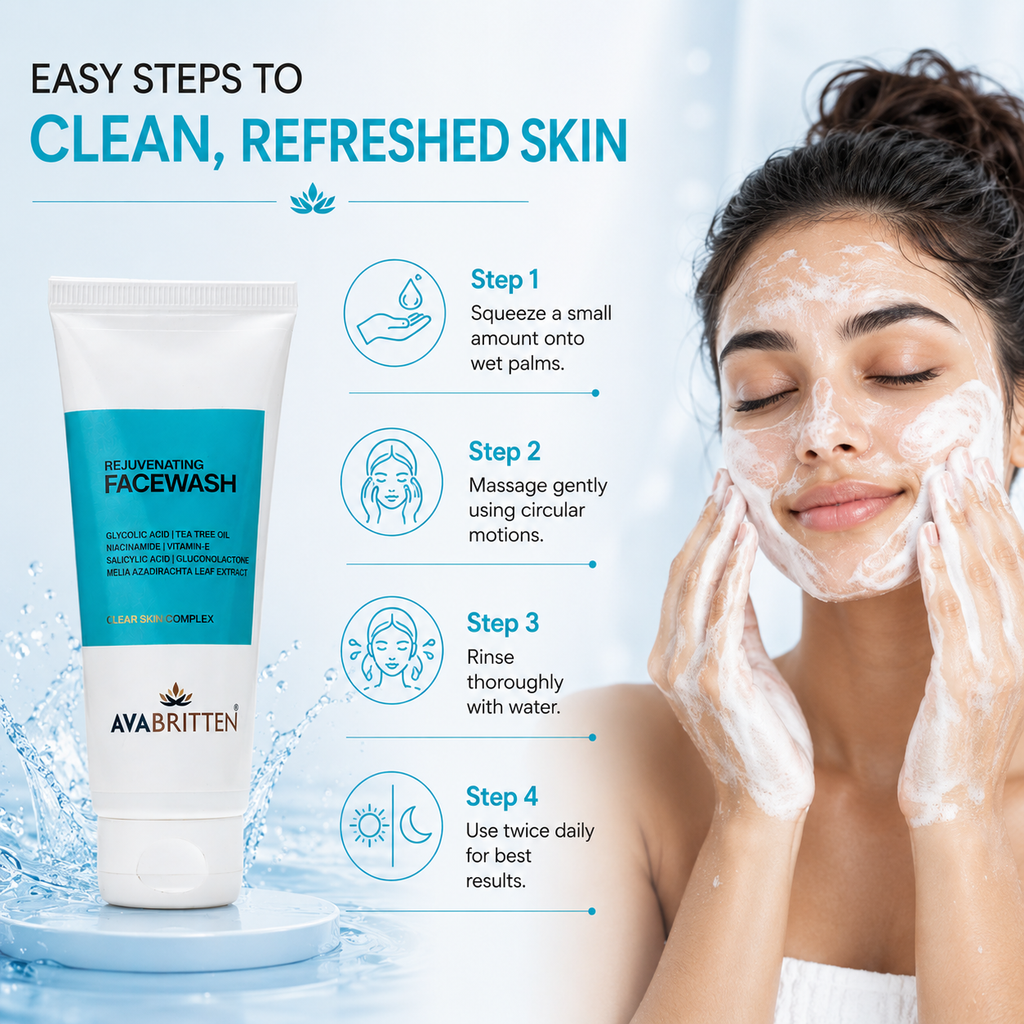 Rejuvenating Face Wash – AHA–BHA–PHA Cleanser