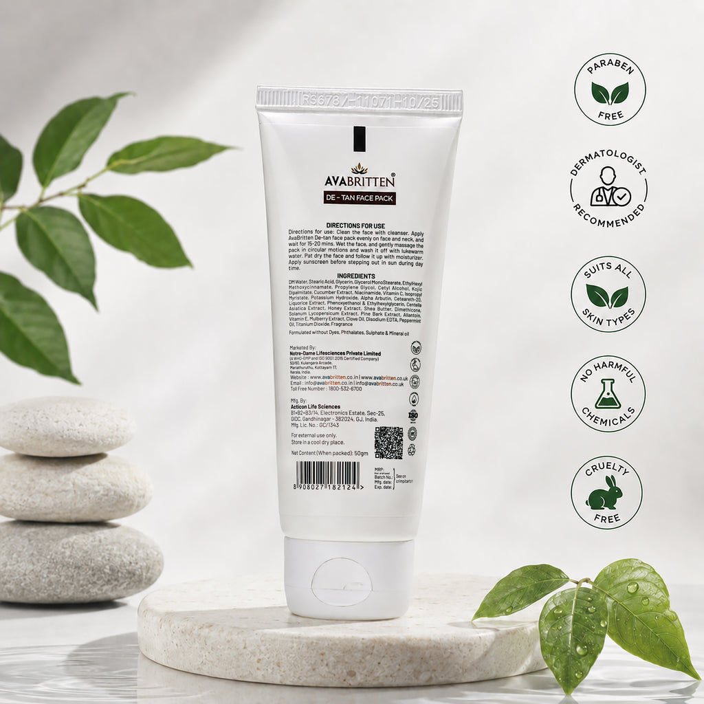 De Tan Brightening Face Pack – Intensive Tan Reset Mask