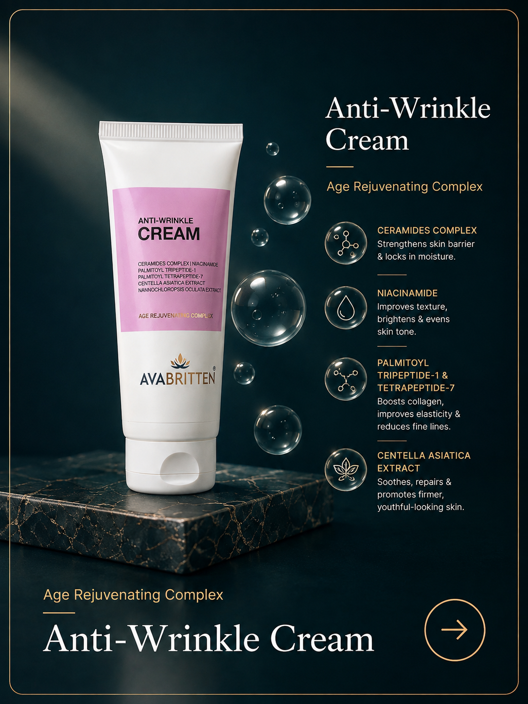 Anti Wrinkle Cream – Instant Firming & Line Smoothing Cream