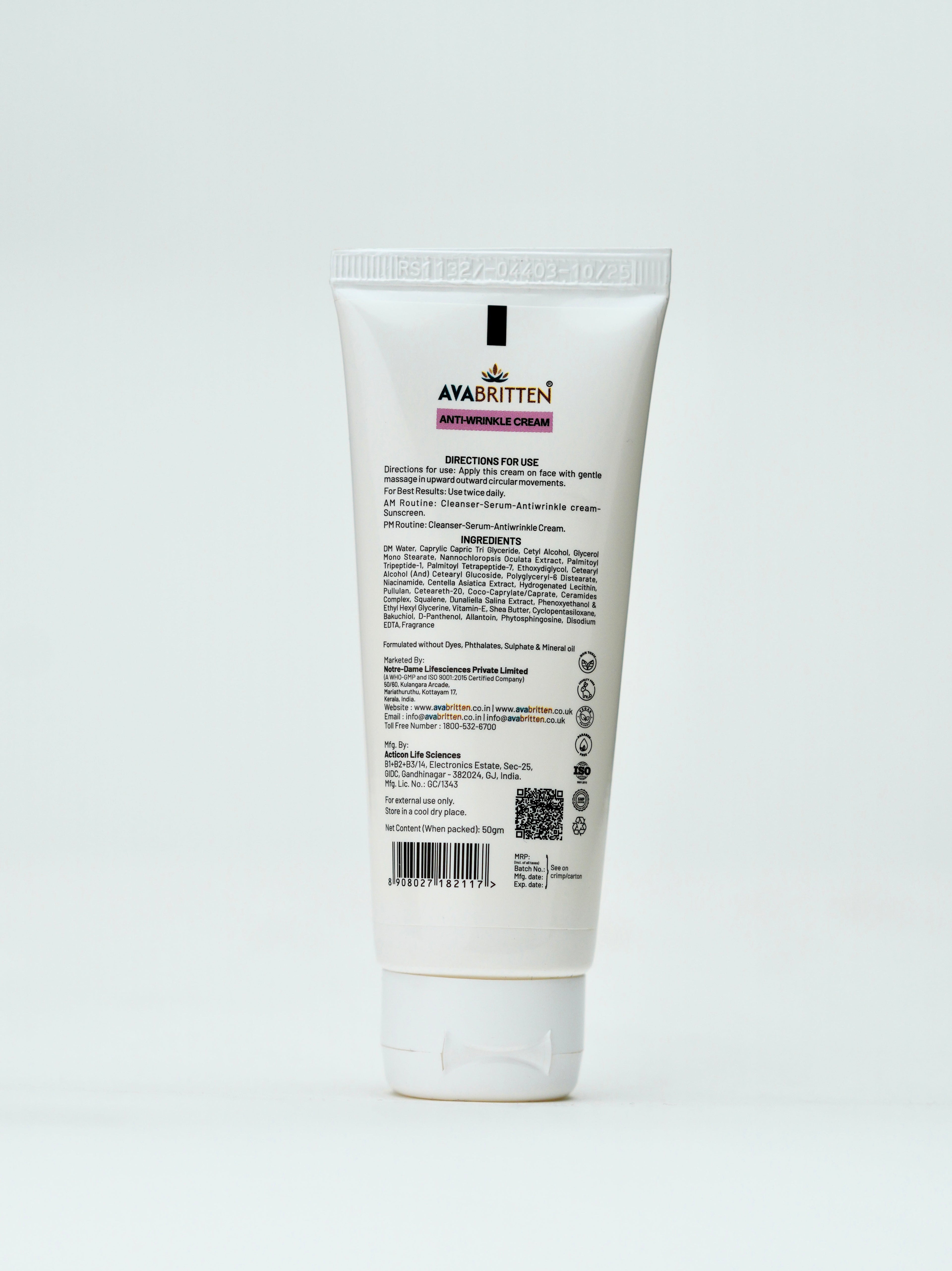 Anti Wrinkle Cream – Instant Firming & Line Smoothing Cream