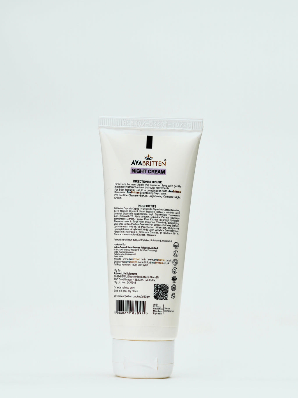 Night Cream – Retinol Backed Recovery Cream