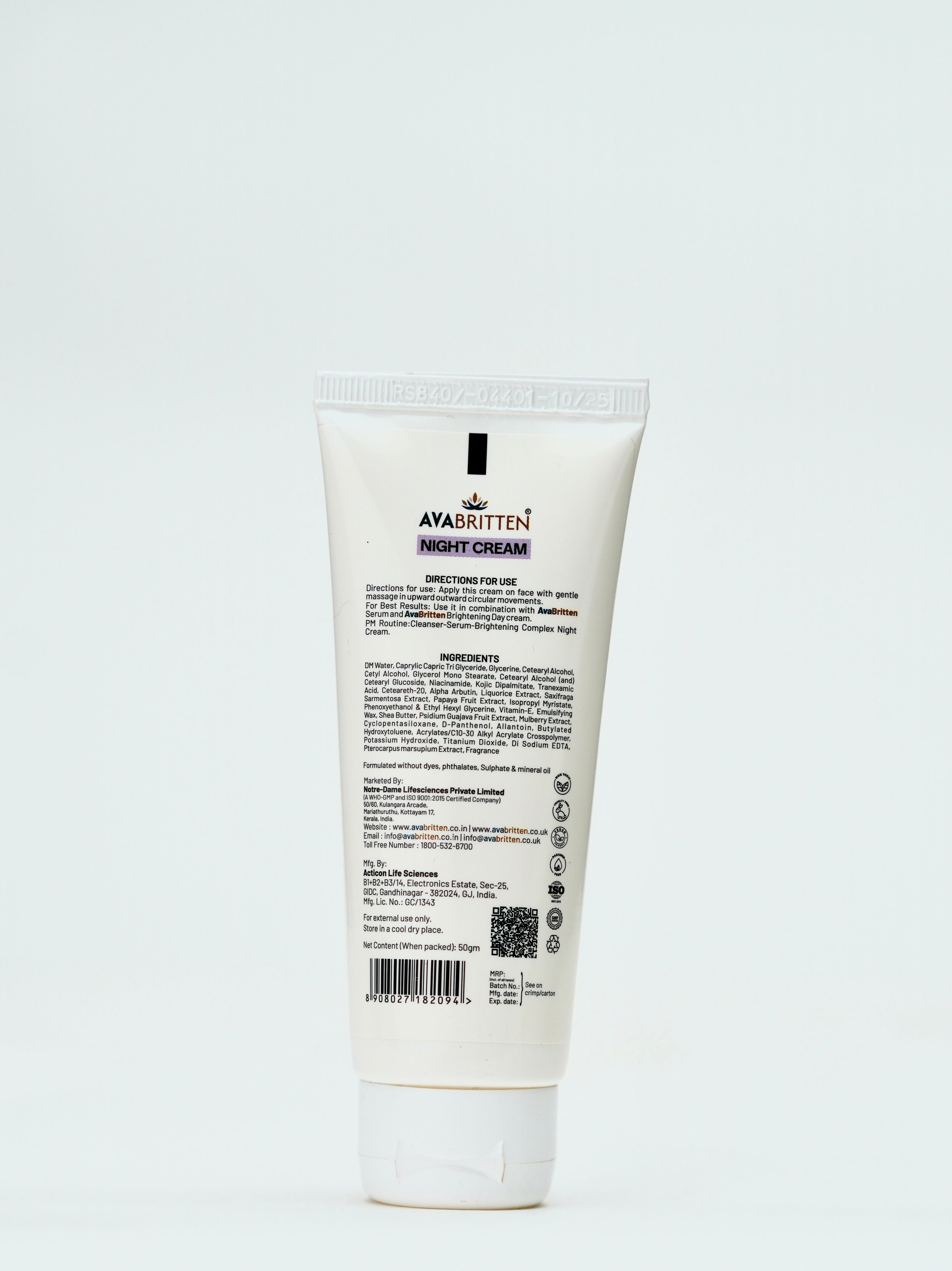 Night Cream – Retinol Backed Recovery Cream