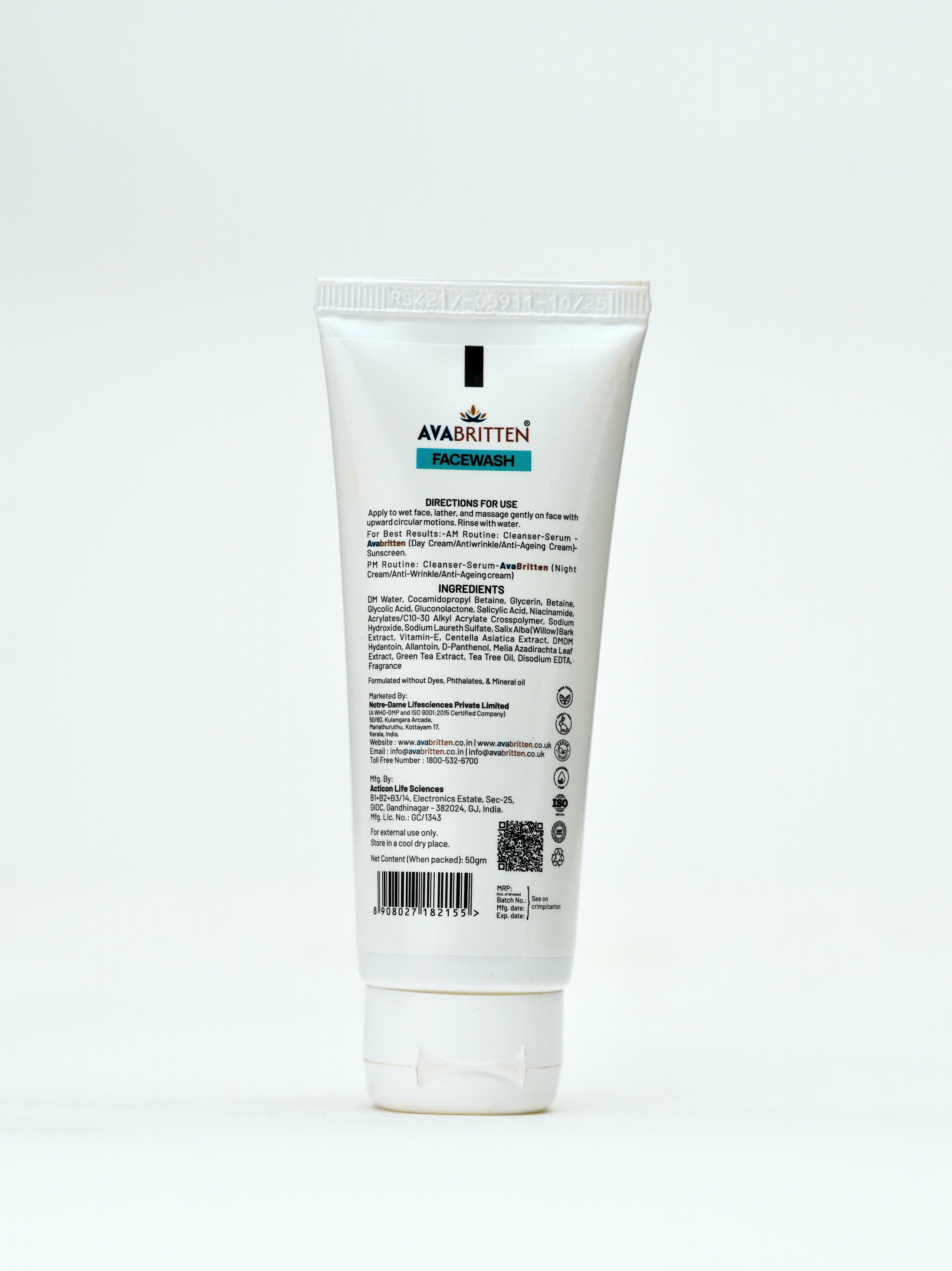 Rejuvenating Face Wash – AHA–BHA–PHA Cleanser