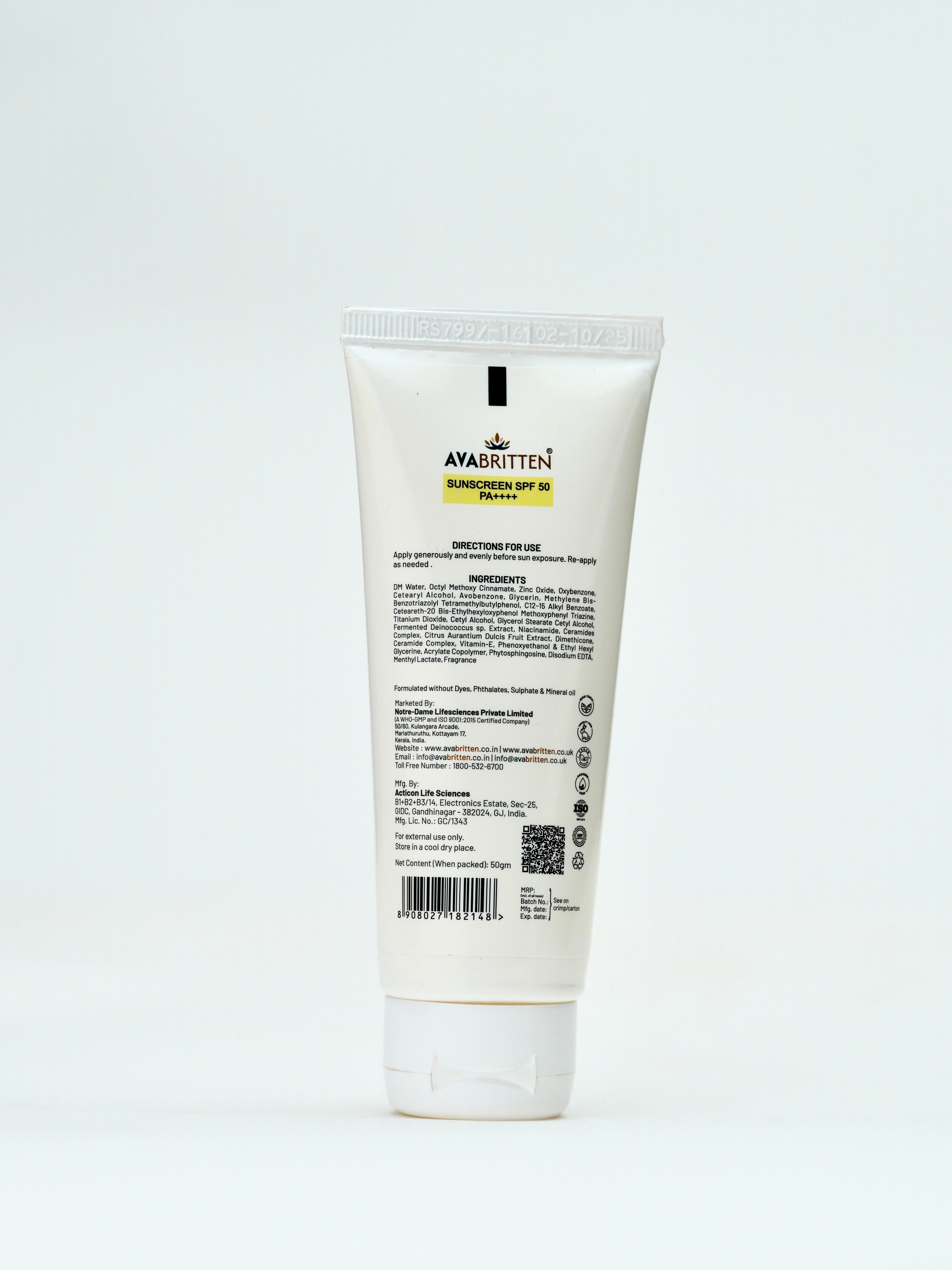 Sunscreen SPF 50 PA++++ – Hybrid Sun Shield